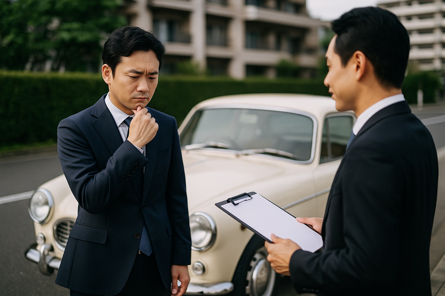 旧車売却タイミングを測る画像