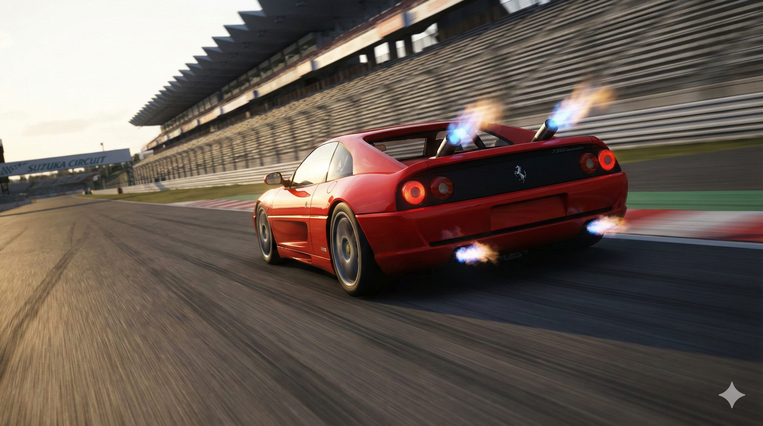 フェラーリ355鈴鹿を疾走